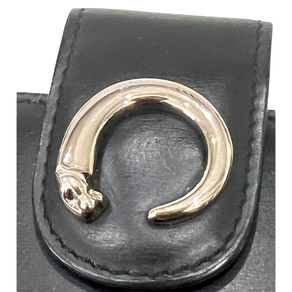 CARTIER Panther Logo Black Agenda Notebook Cover #1294 - Picture 4 of 7